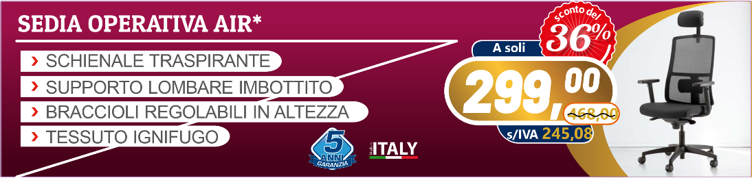 Proteggi la tua schiena con le sedute Buffetti